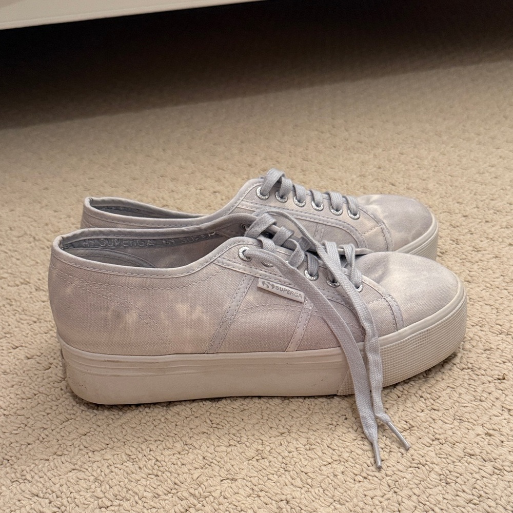 Superga 2750 Fantasy Cotu Light Blue Tie Dye Women's 9.5